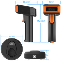 Escáner de Códigos de Barras Inalámbrico GTCODESTAR GT-3303H de Alta Velocidad para Teléfonos Móviles, Escáner de Códigos QR con Base