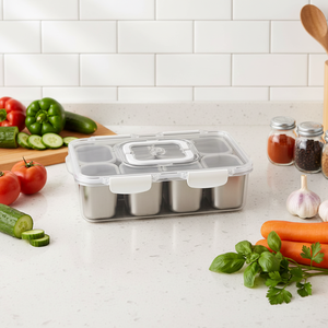 Lonchera Moderna Lekfre a Prueba de Fugas con 8 Compartimentos, Apta para <span class=keywords><strong>la</strong></span> Preparación de Comidas en <span class=keywords><strong>la</strong></span> Cocina, Escuelas y Oficinas - Product Image 1