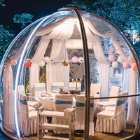 Dôme transparent, tente bulle géodésique, maison bulle en polycarbonate, camping, taille personnalisée, fabrication préfabriquée en usine