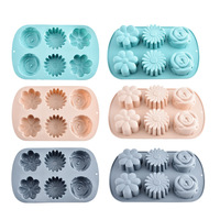 Moules à motifs multiples pour la décoration de gâteaux Moule à cupcakes Moule à chocolat Moules à gâteaux en silicone époxy