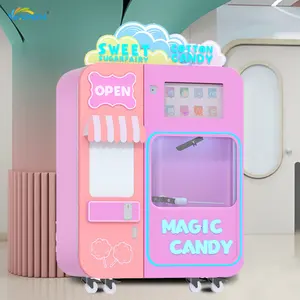 High Quality Self Service Smart Marshmallow Vending Machine Electric Fully Automatic Cotton Candy Maker