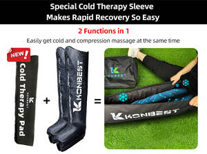 Stivali di recupero a compressione d'aria ricaricabili a 6 camere massaggio dispositivo massaggiatore per sistema di terapia delle gambe dei piedi - Product Image 4