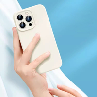 Coque de téléphone en silicone liquide souple antichoc et durable pour iPhone 16 15 14 13 Pro Max Plus – Vente en gros usine