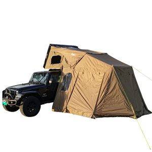 Tente de camping à toit rigide en aluminium pour l'extérieur, abri de garage ouvert sur le côté, voitures, vestiaire sur le toit, annexe, abri sur la route - Product Image 1