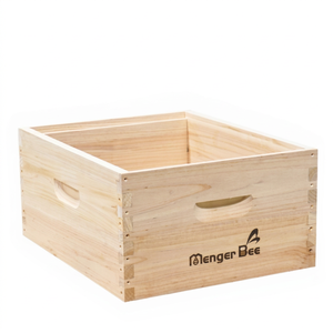American Warehouse Stock New Menger Bee Langstroth Beehive 10 Frame Deep Box Fir Wood 20mm Thickness Dovetail Joint Unassembled - Product Image 1