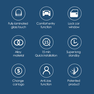 SPY Anti-hijack système de verrouillage central de voiture clé de voiture intelligente LCD 2 voies système d'alarme de voiture universel - Product Image 6