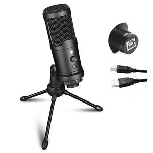 Micrófono USB de escritorio portátil, condensador con cancelación de ruido para ordenador, <span class=keywords><strong>estudio</strong></span> de grabación para juegos, Pc con soporte de micrófono - Product Image 1