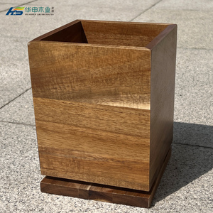 Soporte <span class=keywords><strong>para</strong></span> utensilios de madera de acacia <span class=keywords><strong>para</strong></span> encimera, soporte <span class=keywords><strong>para</strong></span> espátula de cocina giratorio de 360 °, organizador de almacenamiento Caddy - Product Image 3