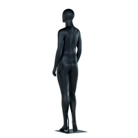 Ventana señora mujer negro fibra de vidrio Fitness modelos Pantalla de cuerpo completo mujeres maniquíes Mujer con soporte