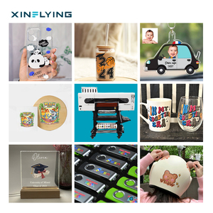 Impresora UV DTF XinFlying A3 con sistema de rollo a rollo de 30 cm y 3 cabezales, fácil de operar, para pegatinas con logotipos personalizados, EE. UU., CA/NJ - Product Image 2