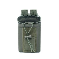 Pochette d'attache Molle à cordon élastique, sac de transport vertical pour radio et outils de randonnée en extérieur