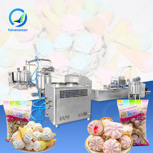 OCEAN Ligne de production de cornets de crème glacée en gros, machines à barbe à papa et de guimauves fourrées au chocolat - Product Image 1