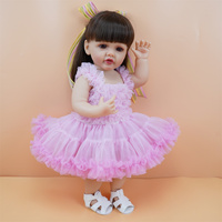 Holesale erC ertiertificated 22 Inch oliolid ilicono born Eben oll ifelike born ebborn Aby ollolls ememale OFT ilicono Fat IRL