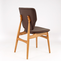 Prix d'usine meubles de salle à manger chaise en bois rembourrée en cuir chaise de salle à manger à vendre