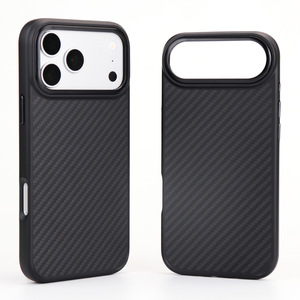 Funda Magnética de Lujo a Prueba de Golpes de Fibra de Carbono 1500D para iPhone 17/17 Air/17 Pro Max, Funda de TPU+PC con Marco Metálico para la Lente de la Cámara - Product Image 2