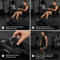 Elliptique portable intelligent à 8 niveaux de résistance pour exercices cardiovasculaires en position debout, fabriqué en Chine