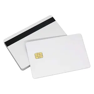 PVC Smart Blank Card mit Magnetstreifen-SIM-Kartens icherheit und Kontakt chip