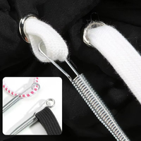 Outil de passage de cordon, clip de passage de cordon à ressort flexible, accessoire de couture multifonctionnel pour le bricolage