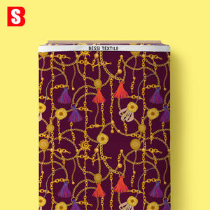 قماش قطني مطبوع من ريش وسلسلة بيسي قطن عضوي ليبرتي تانا قماش قطن لفساتين النساء - Product Image 3