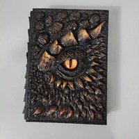 3D Dragon Relief Leder Tagebuch Buch A5deluxe Animierte geprägte gravierte handgemachte Wärme bindung 244 Blatt Notizblock Sammlung