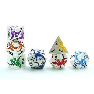 <span class=keywords><strong>7</strong></span>-Mảnh Đa Diện Kim Loại <span class=keywords><strong>Dice</strong></span> Set 16Mm Kẽm Hợp Kim Trò Chơi Hội Đồng Quản Trị Dnd & Dnd Biểu Tượng Tùy Chỉnh Cầu Vồng Đầy Màu Sắc Rồng <span class=keywords><strong>Dice</strong></span> - Product Image 2