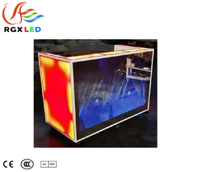 หน้าจอแสดงผล LED ขนาดเล็กในร่มแบบสามพื้นผิวโต๊ะดีเจมุมขวา90โลโก้สำหรับบาร์ดนตรีจอแสดงผลดิจิตอล - Product Image 3