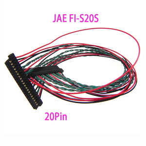 맞춤 길이 JAE FI-S20S 20핀 1.25mm 피치 PTFE LVDS 케이블 어셈블리 (의료용 모니터, 산업용 패널 컴퓨터, 오토바이용) - Product Image 1