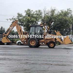 Mini máquina de construcción pequeña 4WD CASE 580 Retroexcavadora cargadora de ruedas condición usada menos de 1000 horas - Product Image 3