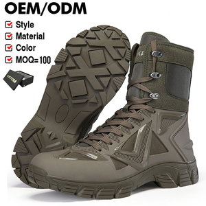 Botas de senderismo tácticas de gran tamaño unisex de media pantorrilla para exteriores, botas de viaje de verano e invierno, tallas grandes 48 53, venta directa al por mayor - Product Image 1