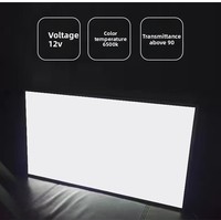 Panneau publicitaire lumineux en acrylique ultra-fin, boîte à lumière rétroéclairée, présentoir mural sans cadre, éclairage LED