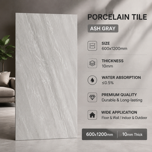 Carrelage en porcelaine Foshan 600x1200mm, blanc super moderne, corps pleine masse, finition ultra brillante, surface ultra plate, double absorption zéro, pour villas et espaces commerciaux - Product Image 5