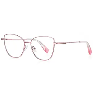 Óculos de bloqueio de armação óptica popular moda retrô mais recente óculos por atacado mulheres homens armações de óculos