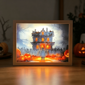 Vente directe usine : Tableau lumineux LED avec cadre pour décoration intérieure, Ornement d'Halloween - Product Image 2