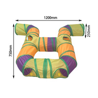 Vente en gros d'usine 2027 - Tunnel interactif pour hamster de 5,5 cm, jouets pour hamster, lot de 4, fournitures pour animaux de compagnie en gros