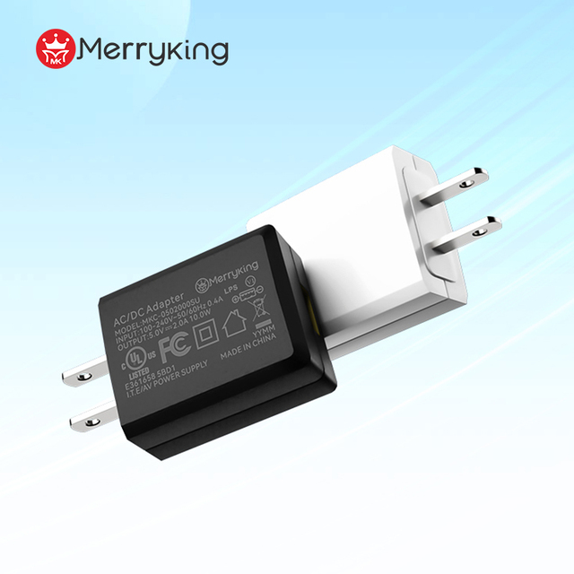 Merryking High Speed 5V 2.1A Fast Charger Block Custom Cell Phone Portable Charger for Samsung Htc Android Phone PC