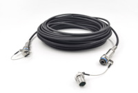 Connecteur circulaire à 12 cœurs FTTA IP67 J599 MT, étanche pour extérieur, avec fiche et prise, pour câble de raccordement à fibre optique, directement de l'usine