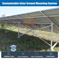 Supports de montage de panneaux solaires en acier galvanisé à chaud, économiques, faciles à installer et à conception encadrée pour installation au sol