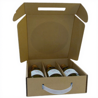 Caja de Regalo Plegable Personalizada de Cartón Negro Magnético con Forro de Esponja para Botellas de Whisky, Licor y Vino