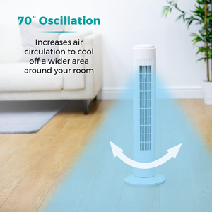 Ventilador de Torre Blanco de Plástico de 29 Pulgadas con Control Mecánico para Uso en Hoteles y Hogares, Ventilador de Torre para Dormitorio Tf-29a - Product Image 3