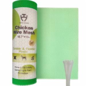 Màu xanh lá cây nhựa gà dây lưới 15.7 inch * 10 feet (4mm-25mm lỗ tùy chọn) gia cầm lưới cho gà Coop & vườn hàng rào - Product Image 2