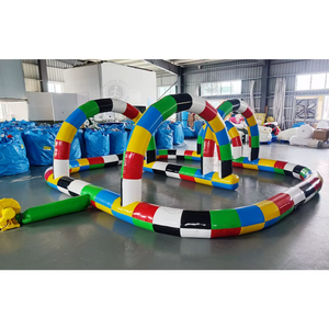 Pista Inflable para Karts, Pista de Carreras Inflable para Go Karts, Pista Inflable para Didi Car, Juego de Carreras Divertido para Niños al Aire Libre - Product Image 5