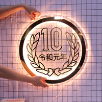 Enseigne lumineuse néon en acrylique 3D personnalisée pour salon de manucure, logo mural de réception, enseigne de magasin, vente en gros