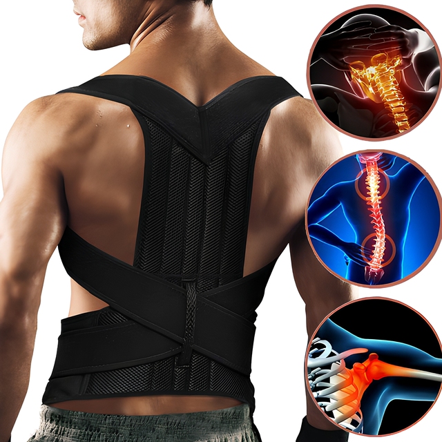 Posture Corrector Back Brace for Lumbar Support and Upright Breathable Straightener Back Corrector Improve Shoulder Pain Relieve