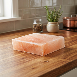 Plaque de sel de l'Himalaya de haute qualité, en forme de cercle, sculptée, pour la cuisson et la décoration intérieure. - Product Image 1