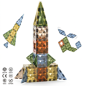 Magnetic Tiles ABS Plastic Kids 3D Magnetic Building Blocks Set Educational Magnet Tiles Building <strong>Toys</strong> for Children - Product Image 1