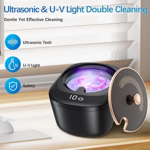 Nettoyeur à ultrasons pour prothèses dentaires et appareils orthodontiques, machine portable à 3 modes de minuterie pour bijoux et prothèses - Product Image 3