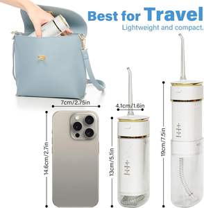 Hydropulseur dentaire miniature rechargeable par USB sans fil pour la maison, vente en gros, seringue de nettoyage dentaire, irrigateur buccal pour IPX7 - Product Image 5