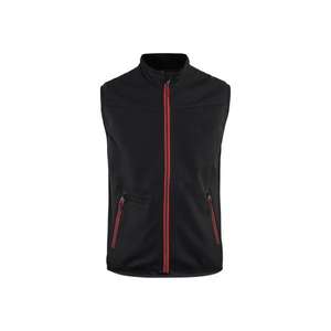 BLAKLADER - 385025169956XS Chaleco Softshell Negro/Rojo-EAN 7330509537862 CHAQUETAS DE TRABAJO CHAQUETAS DE VERANO SOFTSHELL - Product Image 1