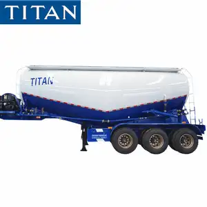 Tri-סרן 60cbm 30ton 40 טון 60 טון 70 טון בננה עבור מלט אבקה מכלית יבש סילו בתפזורת מלט bulker טנק קרוואן למכירה