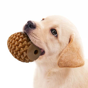 Yüksek kalite dayanıklı suni çam kozalağı şekilli kauçuk top çiğnemek oyuncak küçük orta büyük köpekler için TPR malzemesi yapılır - Product Image 5